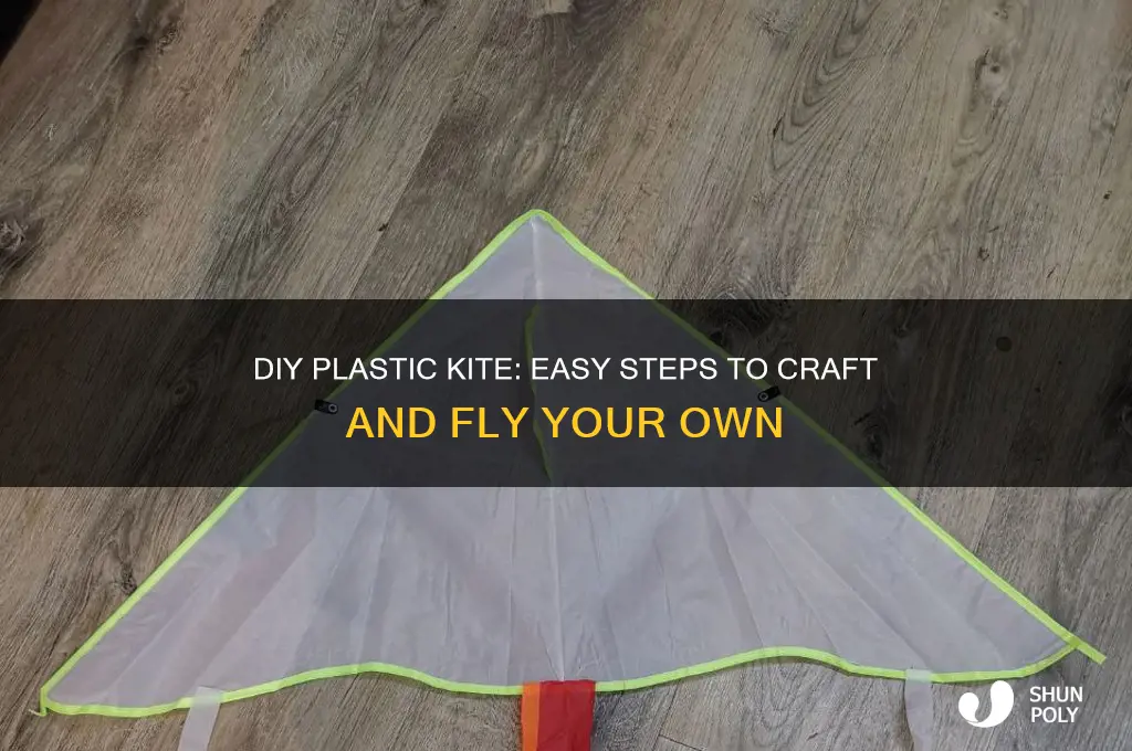 how to make a flying kite with plastic