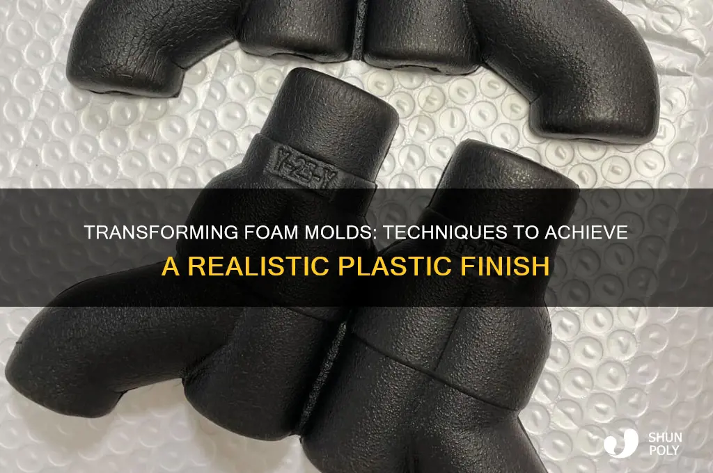 how to make a foam mold look like plastic