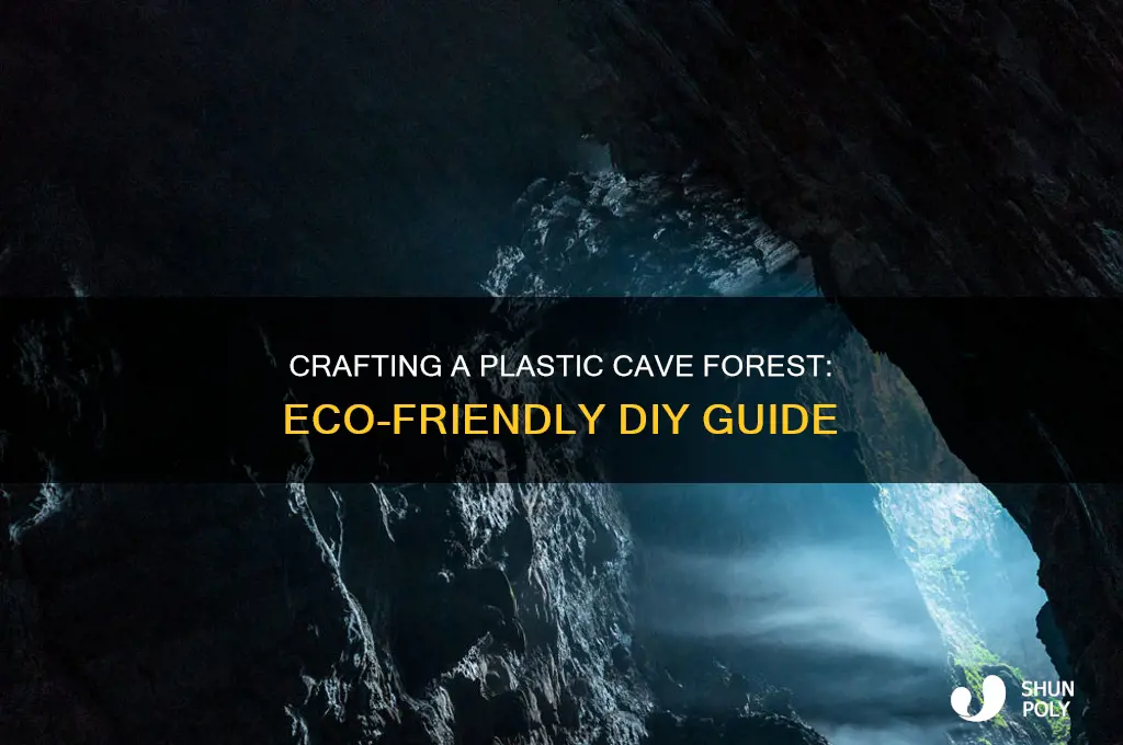 how to make a forest with plastic caves