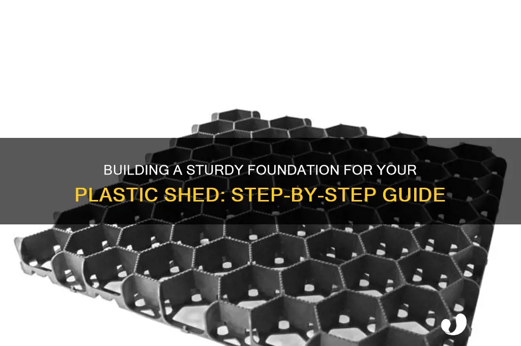 how to make a foundation for a plastic shed