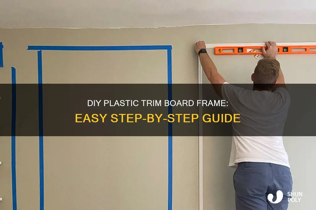 how to make a frame from plastic trim boards