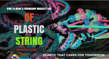 Crafting Colorful Plastic String Friendship Bracelets: A Simple DIY Guide