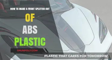 DIY Front Splitter: Crafting ABS Plastic for Aerodynamic Performance