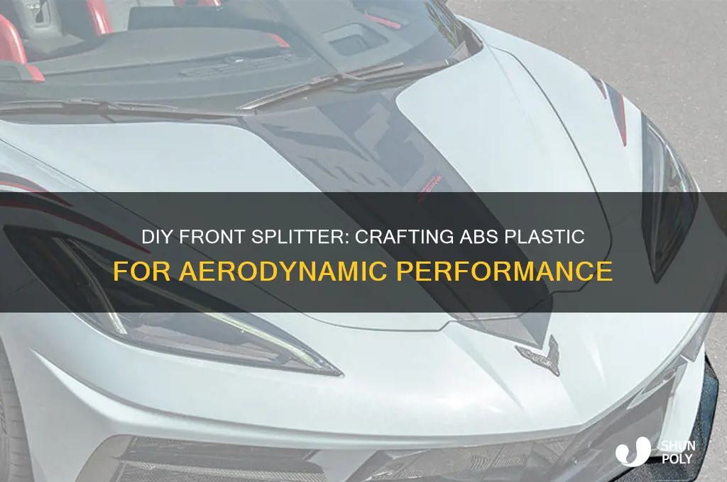 how to make a front splitter out of abs plastic