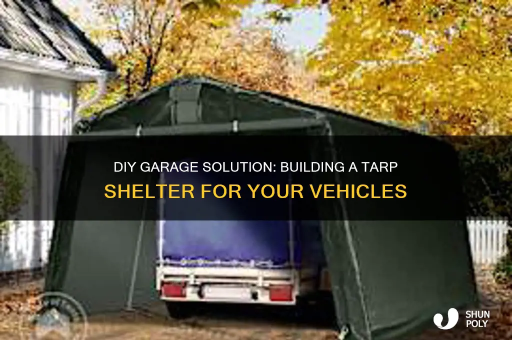 how to make a garage out of plastic tarps