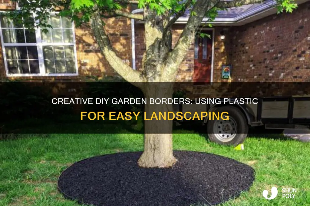 how to make a garden border with plastic