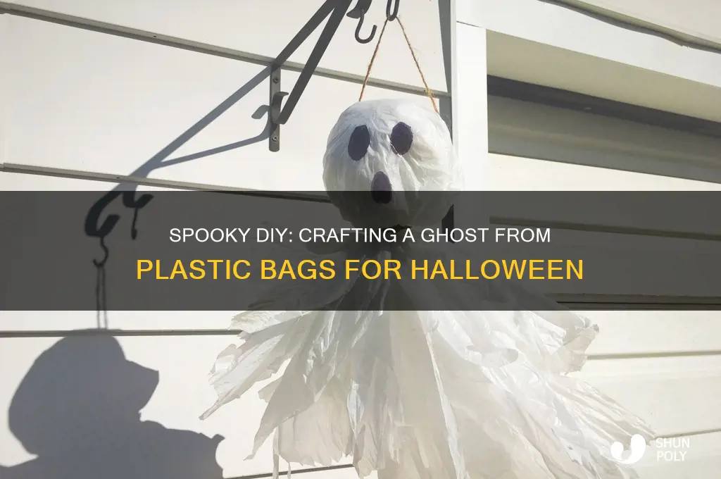 how to make a ghost out of plastic bags