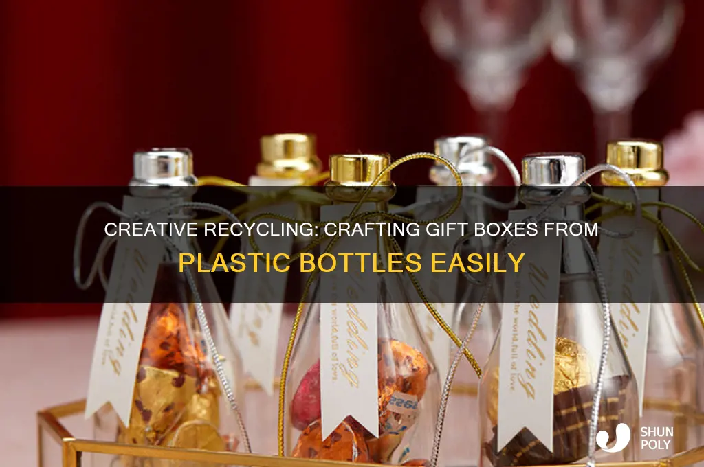 how to make a gift box out of plastic bottles