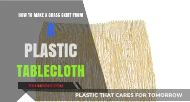 Crafting a DIY Grass Skirt Using a Plastic Tablecloth