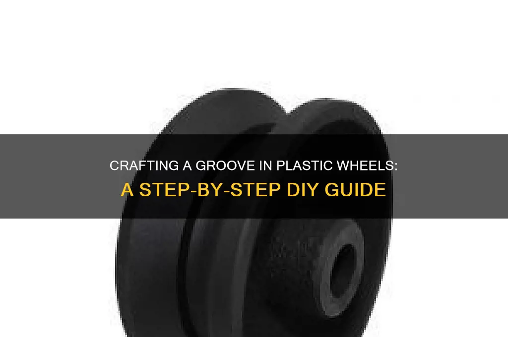 how to make a groove in a plastic wheel