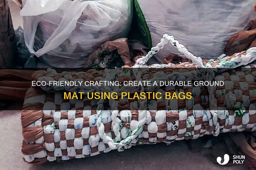how to make a ground mat from plastic bags