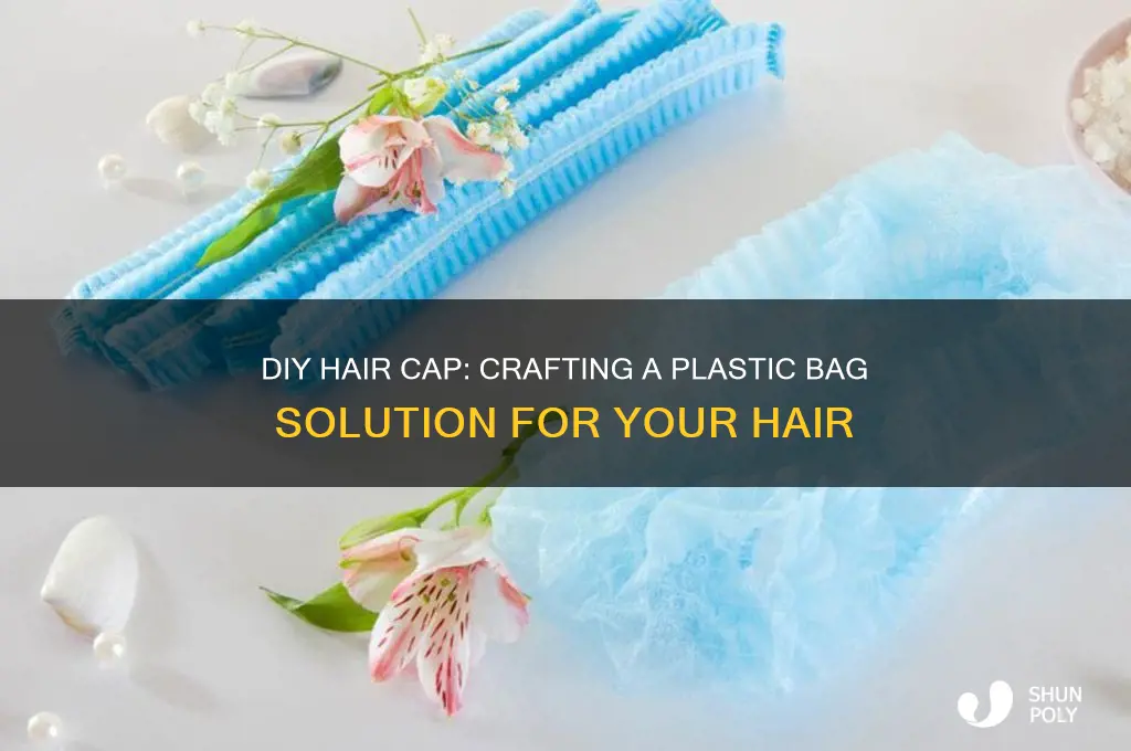 how to make a hair cap out of plastic bag
