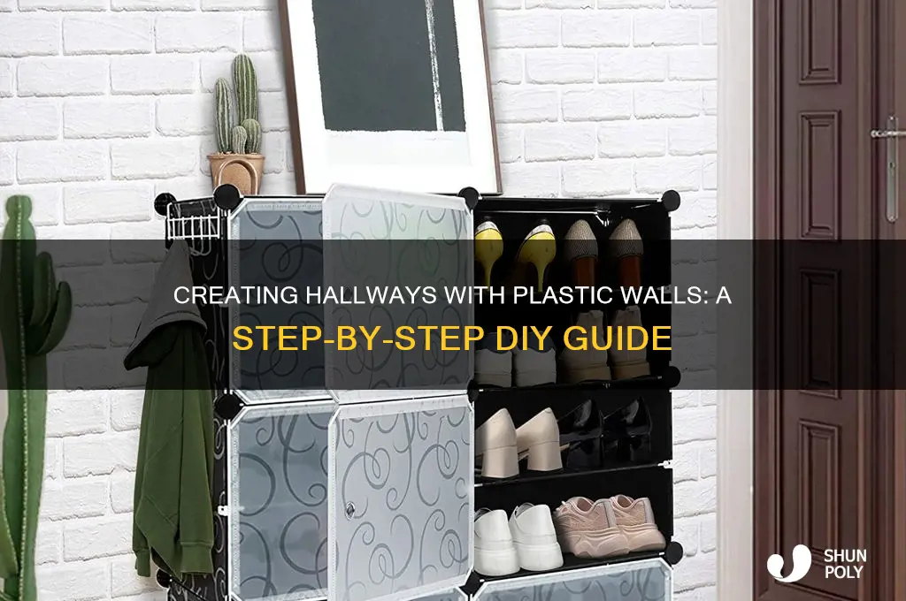 how to make a hallway out of plastic walls