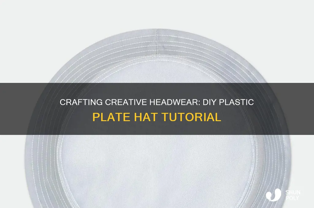 how to make a hat out of plastic plates