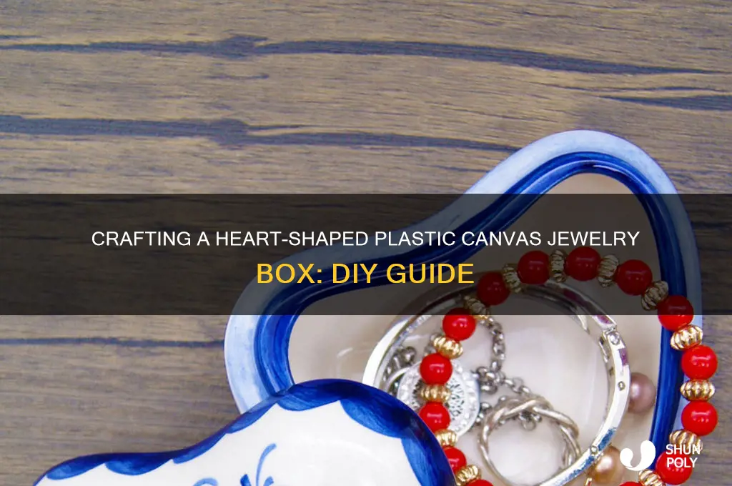 how to make a heart jewelry box our plastic canvas