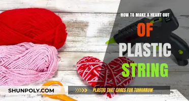 Crafting Love: Easy DIY Heart from Plastic String Tutorial