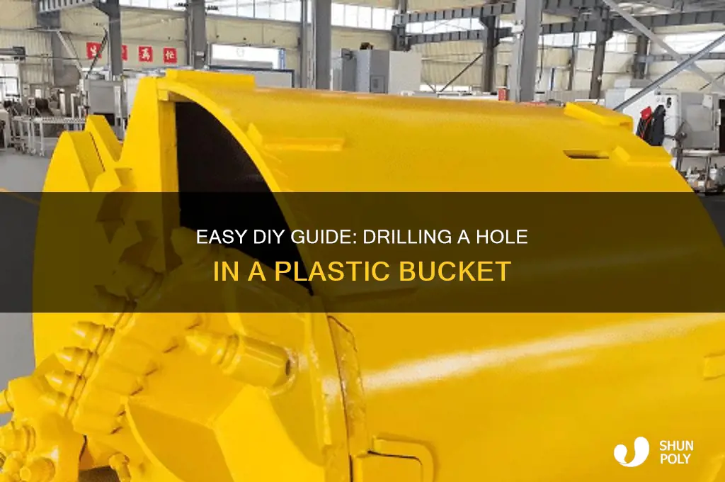 how to make a hole in a plastic bucket