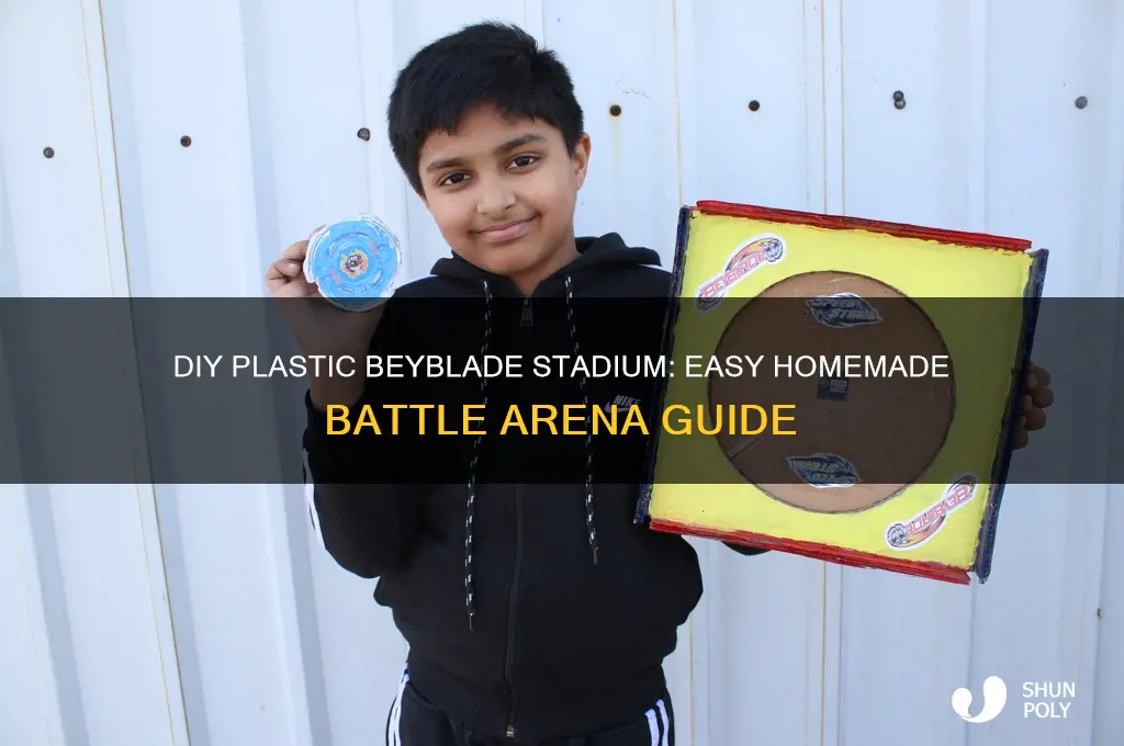 how to make a homemade plastic beyblade stadium