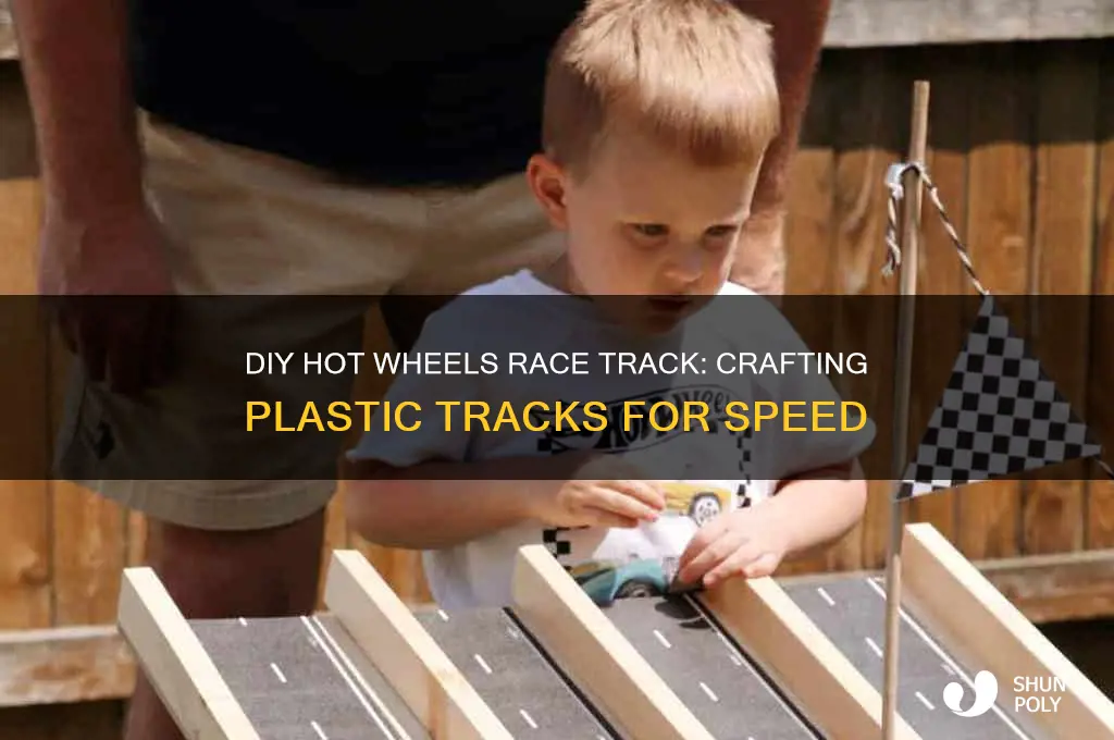 how to make a hot wheels race track plastic