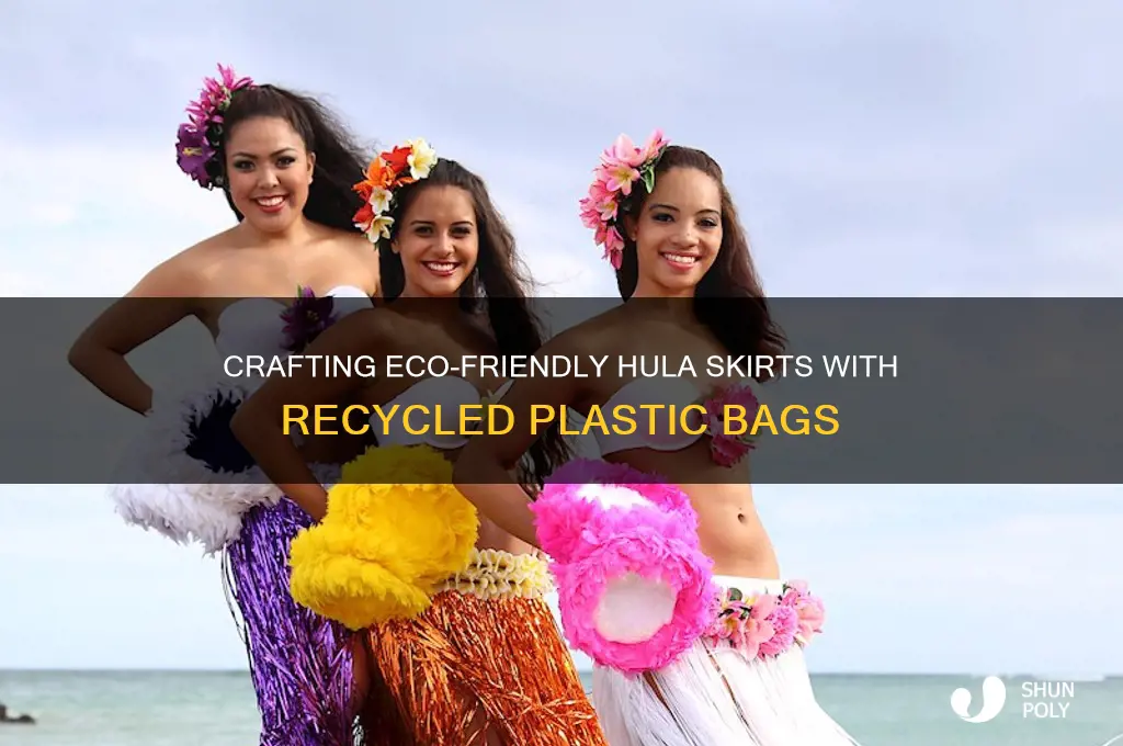 how to make a hula skirt out of plastic bags