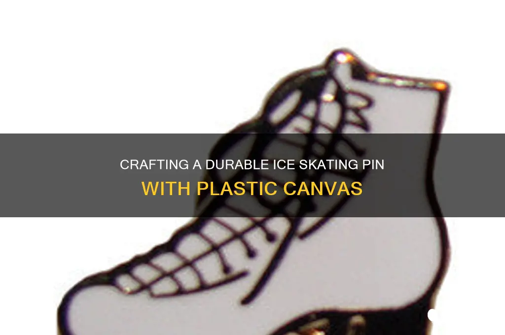 how to make a ice skating pind with plastic canvas