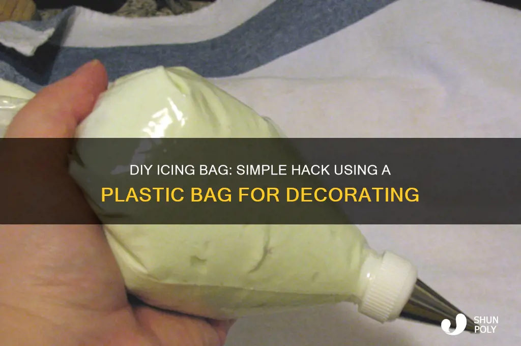 how to make a icing bag with a plastic bag