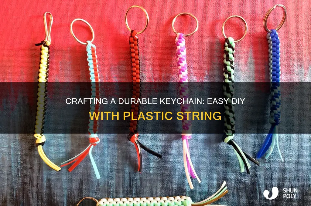 how to make a key chain with plastic string