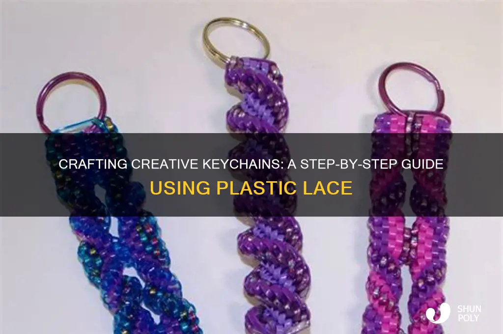 how to make a keychain out of plastic lace