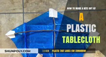 DIY Kite Craft: Transforming a Plastic Tablecloth into Sky-Ready Fun