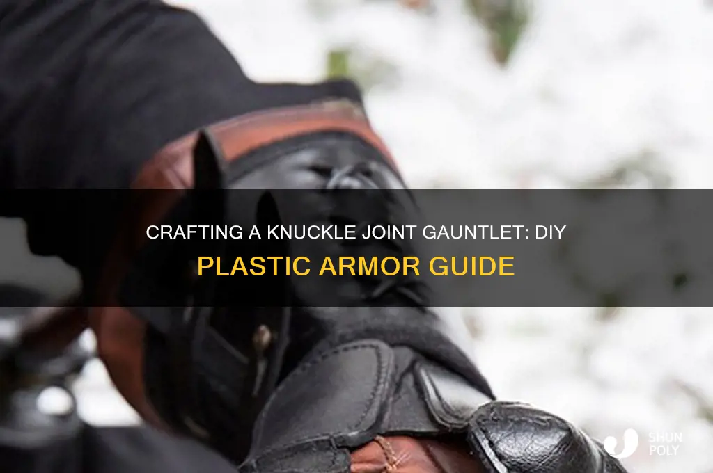 how to make a knuckle joint gauntlet plastic