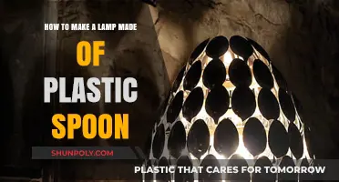 Creative DIY: Crafting a Unique Lamp with Plastic Spoons