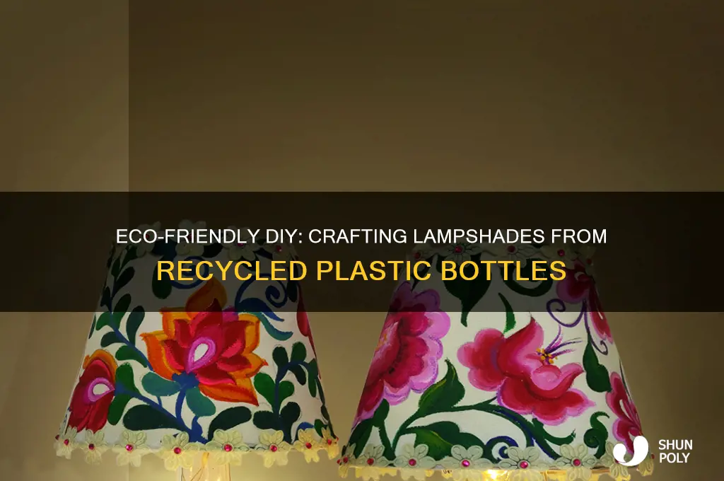 how to make a lampshade from plastic bottles