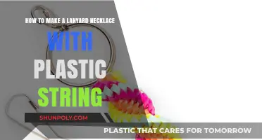 Crafting a DIY Lanyard Necklace Using Colorful Plastic String