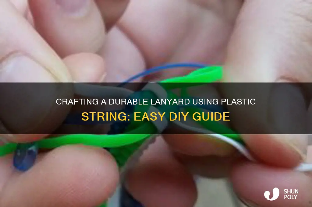 how to make a lanyard with plastic string