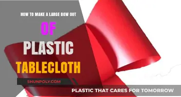 Crafting a Stunning Large Bow from Plastic Tablecloth: Easy DIY Guide