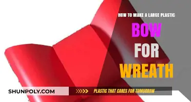 Crafting a Stunning Large Plastic Bow for Your Wreath Decor