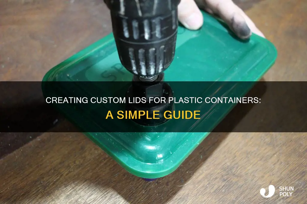 how to make a lid for a plastic container