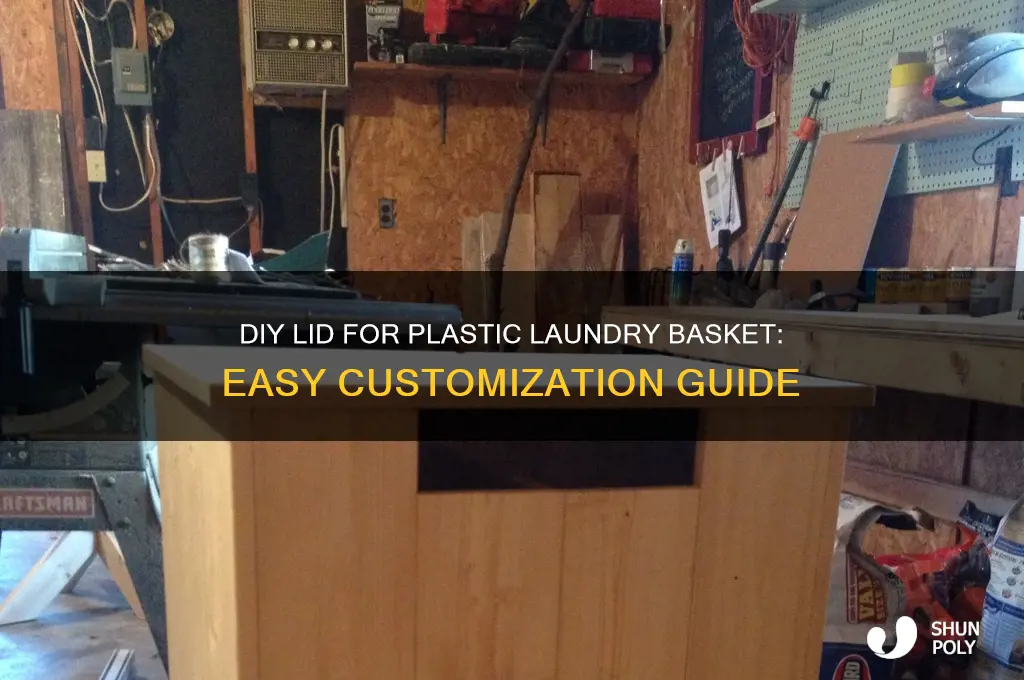 how to make a lid for plastic laundry basket