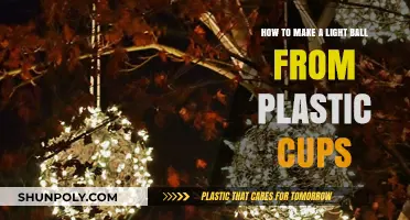 DIY Light Ball: Crafting with Plastic Cups for Glowing Decor