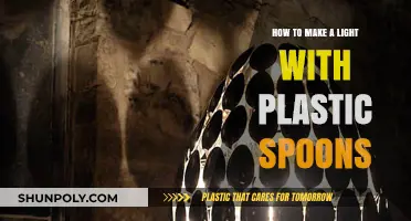 Creative DIY: Crafting a Unique Light Fixture with Plastic Spoons