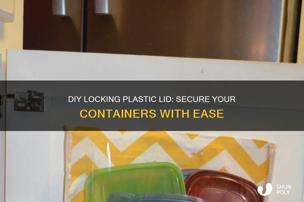 how to make a locking plastic lid