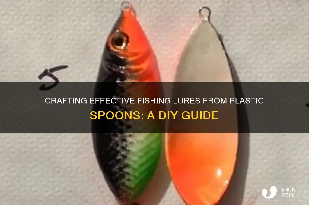 how to make a lure out of plastic spoons