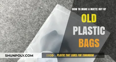 Eco-Friendly Crafting: Transforming Old Plastic Bags into Matte Surfaces