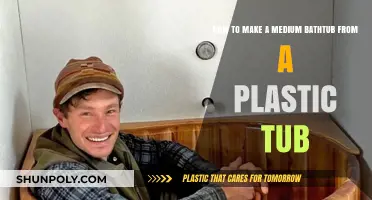DIY Medium Bathtub: Transforming a Plastic Tub into a Relaxing Soaker