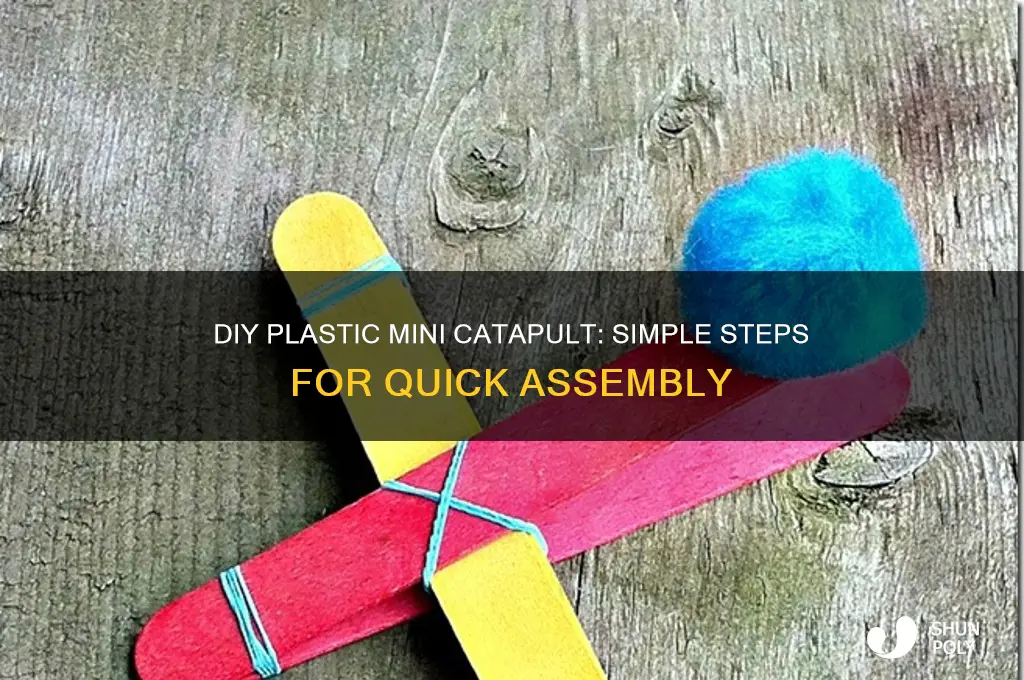 how to make a mini catapult out of plastic
