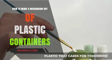 Crafting Mushrooms: Plastic Containers Transformed