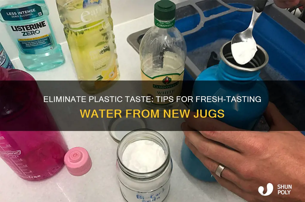 how to make a new jug not taste like plastic