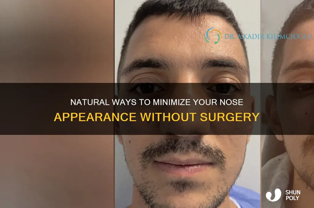 how to make a nose smaller without plastic surgery