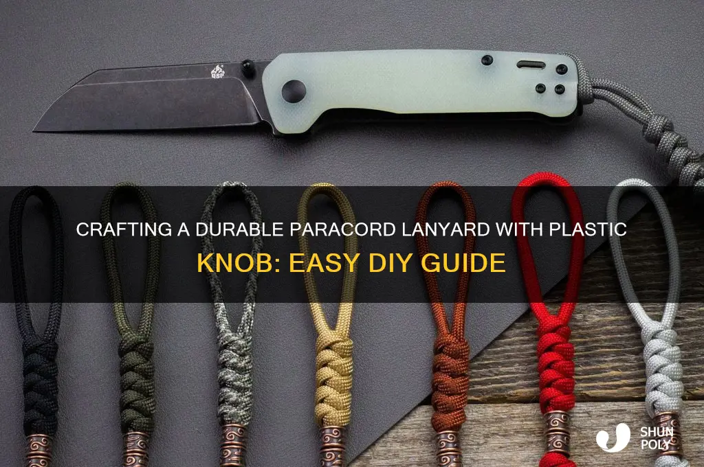 how to make a paracord lanyard with plastic knob