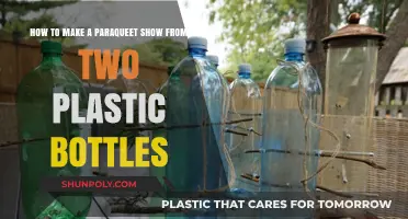 Crafting a Parakeet Show: DIY with Two Plastic Bottles